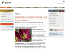 Tablet Screenshot of floretum.hu